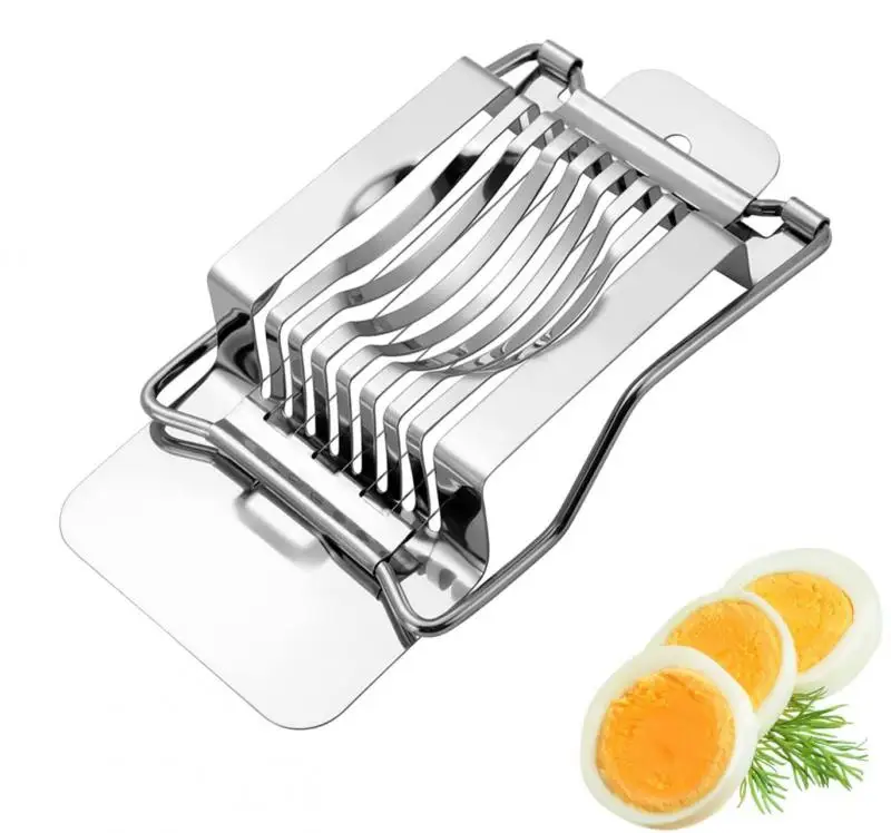 Stainless Steel Egg Cutter Eggs Tools Slicer Boiled Egg Sectioner