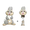 3pcs/set New Panpan Mickey Minnie Silicone Beads Teether Food-Grade Chewing Teeth Bead DIY Nipple Chain Jewelry Accessories 2