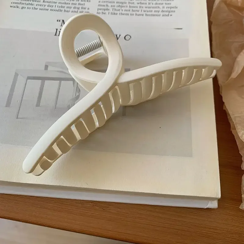 Frosted beige cross-13cm