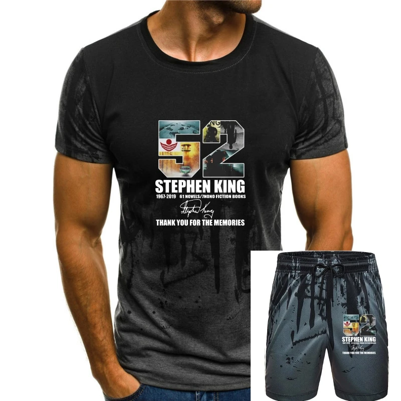 

Stephen King Thanks for Memories Signature T-Shirt Men Women Unisex Tee