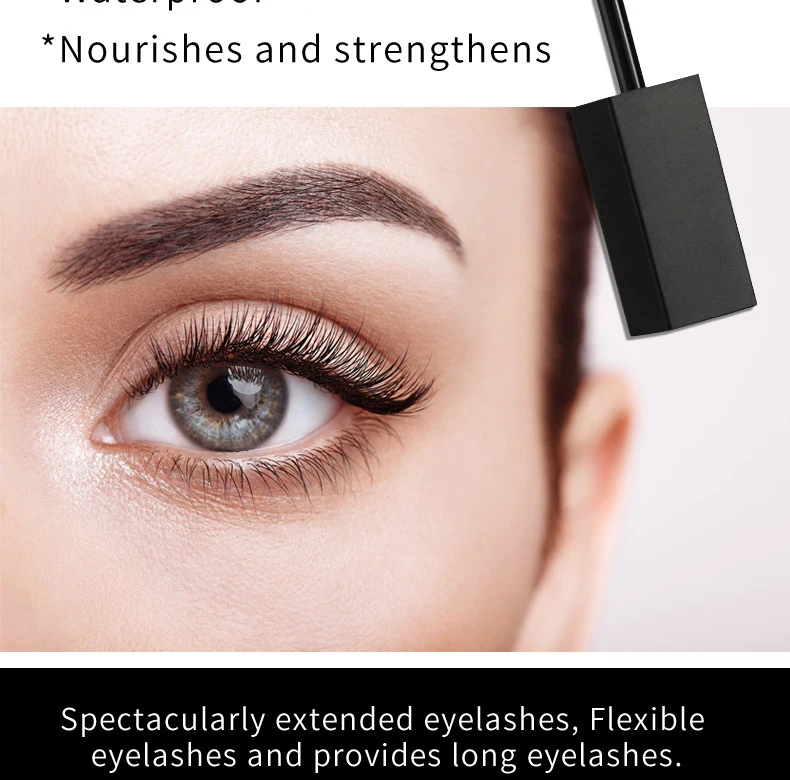 Description Picture 5 of itemPrivate Label Mascara Custom Bulk Black Square Tube Lengthening Non-smudge Volumizing Waterproof Fast-Dry Long-lasting Makeup