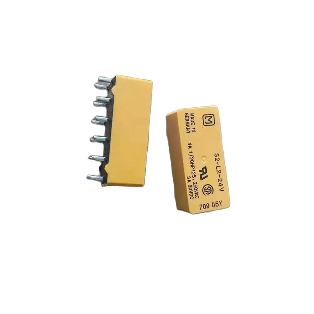 S2-L2-Dc24V Relè Di Potenza, Dpst-No, Dpst-Nc, 24 Vdc, 4 A, Serie S, Foro Passante, Doppia Bobina A Scatto