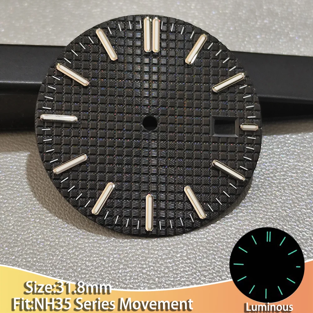 Men's Luminous Multi-color Dial Watch with 31mm Accessories and Stripe Design