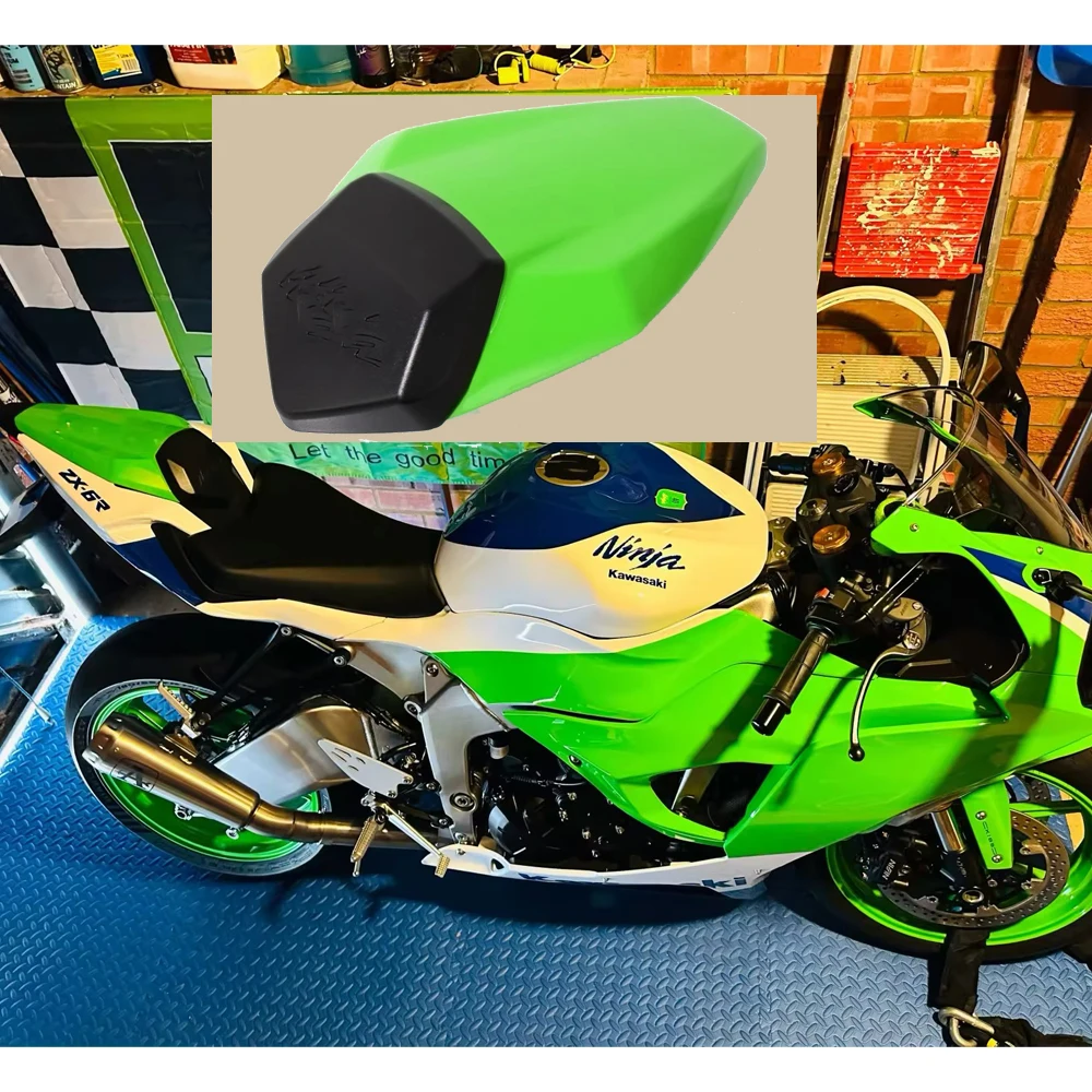 Moto Capot De Selle Housse Sège Passager pour Kawasak ZX6R 19-24 WH