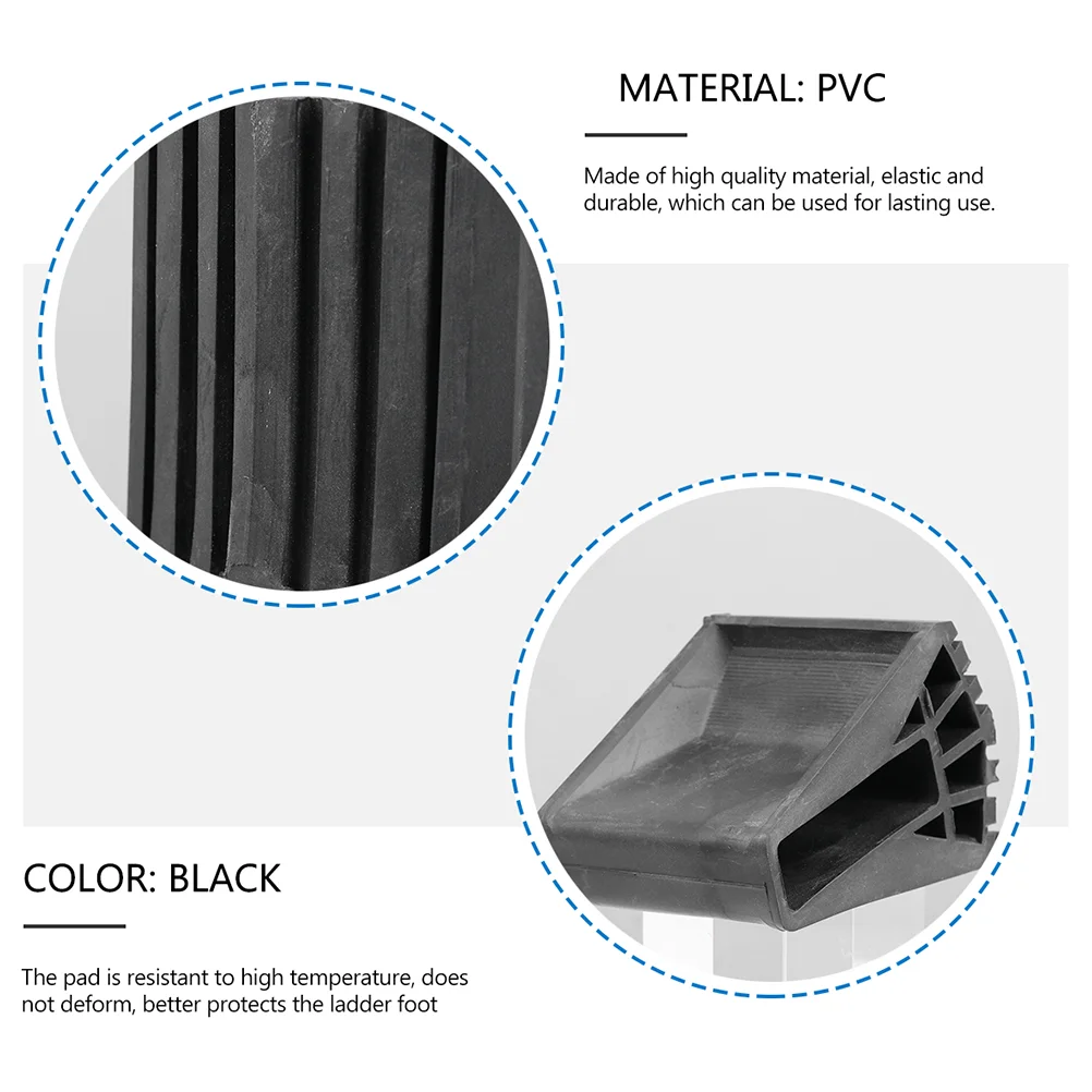 Durable Non Slip Foot Pad Rubber Mats Ladder Feet Covers Protective Cover Anti Skid Ladder Scaffolding Parts Construction 4Pcs