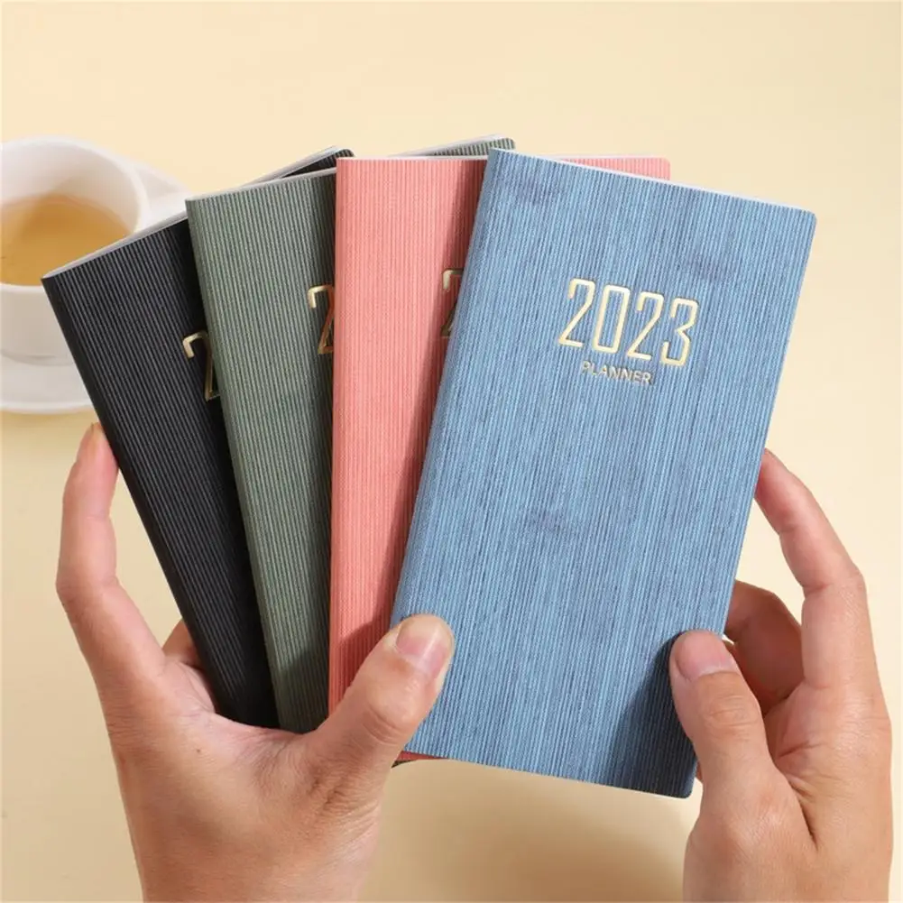 Schedule Book Multifunctional Efficiency Manual Time Management 2023 A6 Mini Agenda Planner