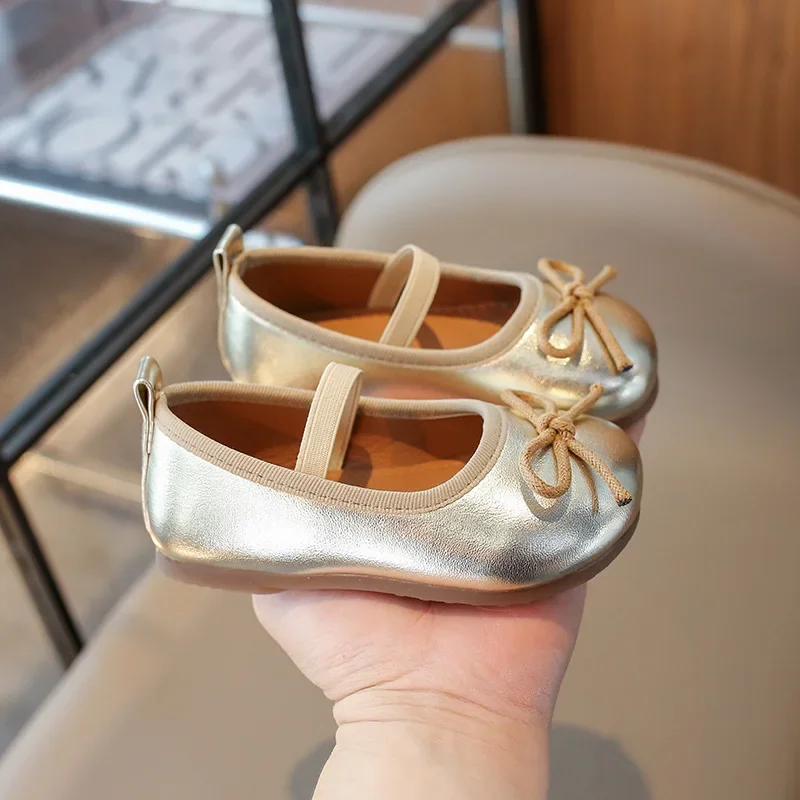 Girls Flats PU Leather Shoes Spring Autumn Kids Dancing Shoes For Girl Soft Flexible leather shoes girls shoes girls flats
