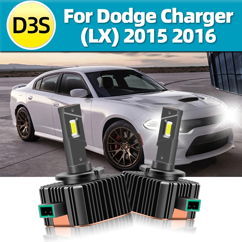 

Roadsun D3S LED Headlight 35000LM HID Lamp 110W CSP Chips Auto Headlamp Bulbs 12V Plug and Play For Dodge Charger (LX) 2015 2016