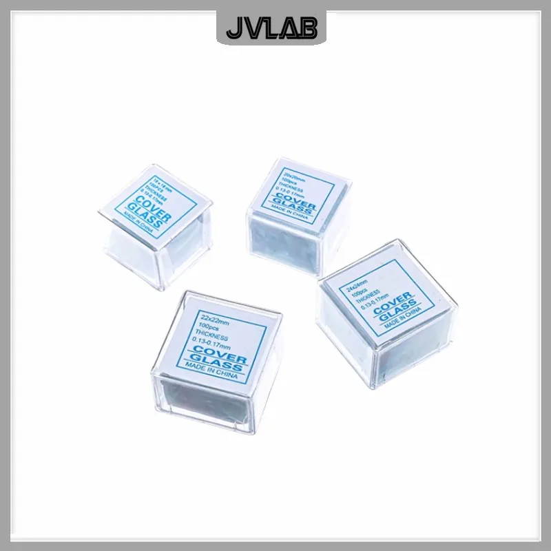 Microscope Coverslip Microscope Glass Slides Square Coverglass 18*18mm 20*20mm 22*22mm 24*24mm 24*32mm 24*40mm 100 Pcs microscope glass slides