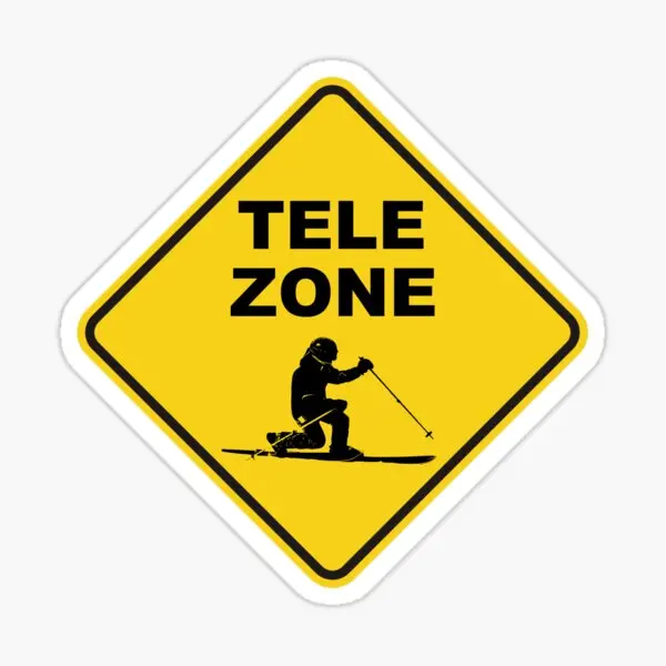 Telemark Лыжная зона дорожный знак 5 шт. автомобильные наклейки для художественного декора принт бутылки для воды окно мотоцикл фон для ноутбука дома