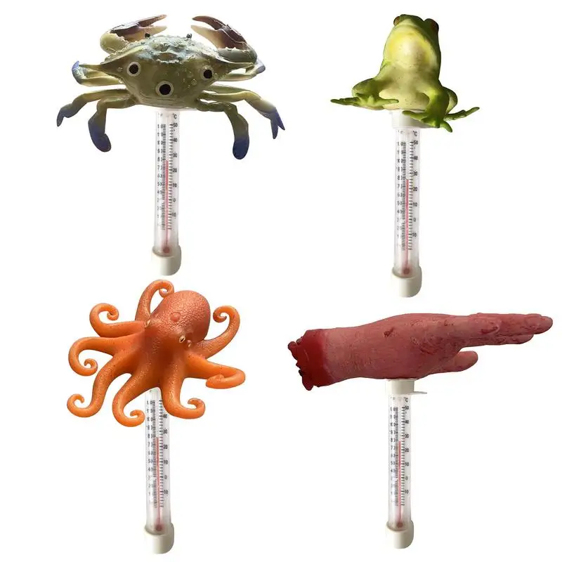 

Термометр для бассейна в форме лягушки и животного, легкий в использовании для наружного и внутреннего бассейна и спа