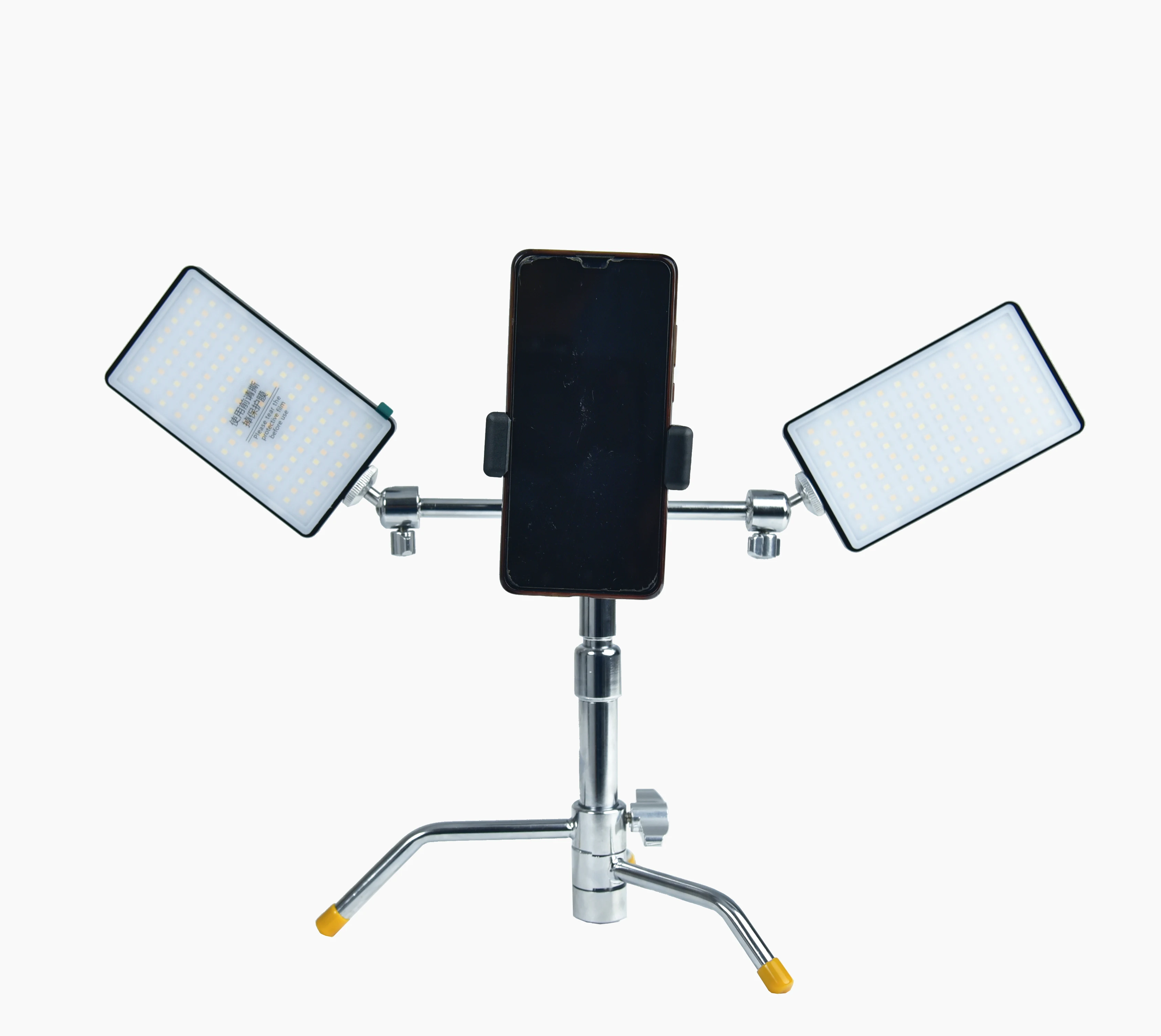 Mini C-Stand Phone Stand LED Light Desktop Stand Lighting Stands for Netcasting Video Live