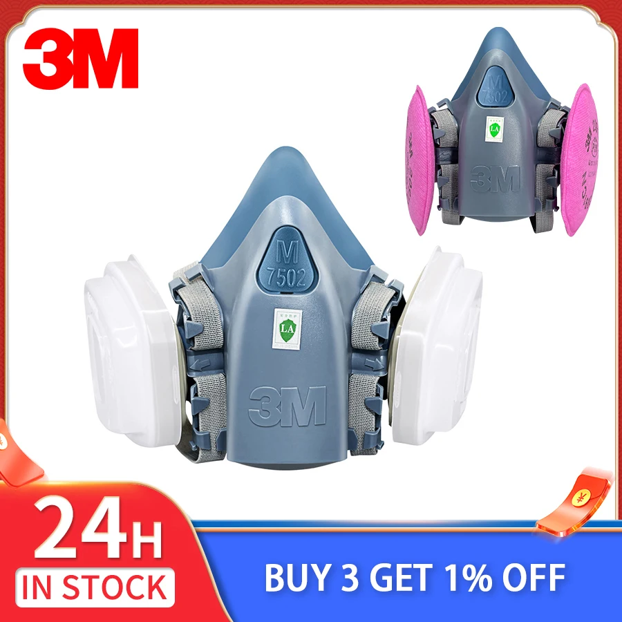 3M 7502 Masque chimique respirateur de protection industriel