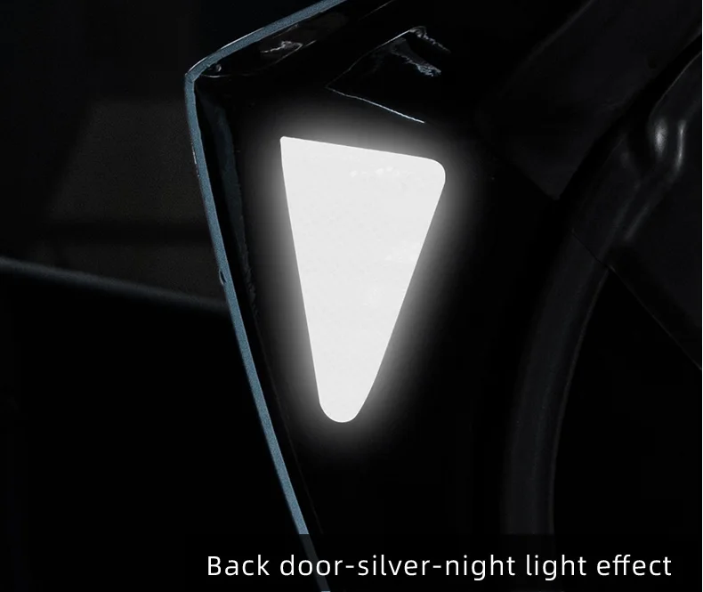 For Tesla Model Y/3 2025 2024-2018 Car door warning sticker Night reflective sti
