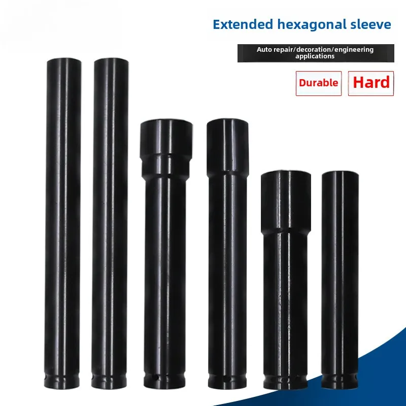 CRV ยาวประแจซ็อกเก็ตชุดเครื่องมือ 1/2 "Hex อะแดปเตอร์ซ็อกเก็ตลึก Impact Hex ประแจซ็อกเก็ต 14-32 มม.สําหรับซ่อมรถยนต์ 1