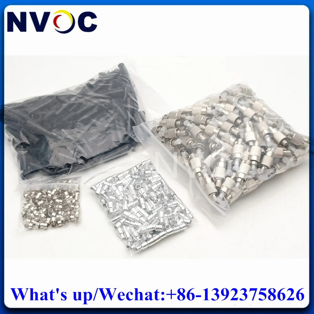 100 Pz Fc Pc/Mm/Dx/2.0Mm/Connettore In Fibra Ottica D'Acciaio, Fc/Upc Apc Single Mode 2.0Mm Connettore Ottico Duplex Con Ghiera In Ceramica