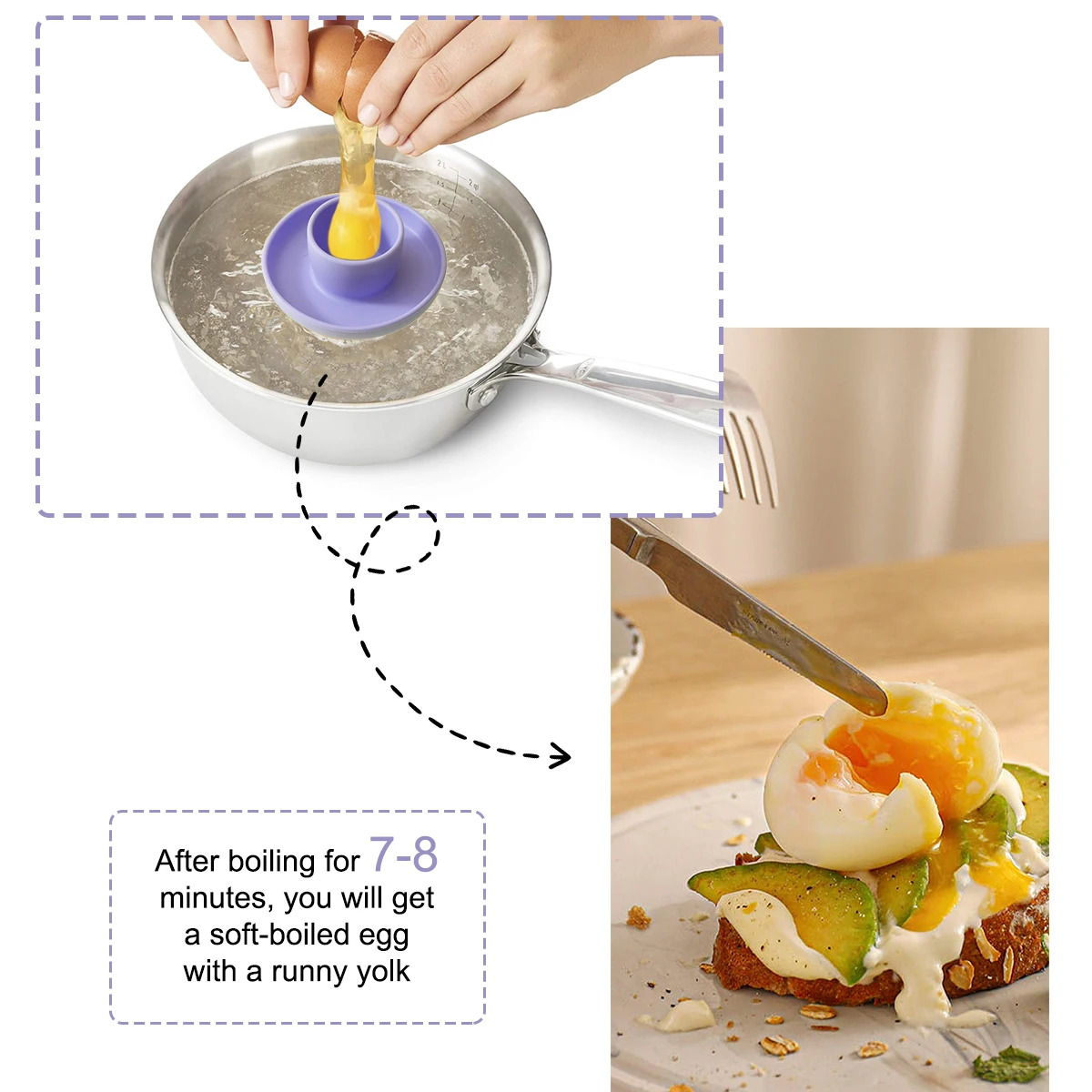 1PC Food Grade Silicone Baby Egg Holder & Boiled Egg Tray - Portable Toddler Tableware Non-Slip Weaning Training Cup Baby Stuff 6