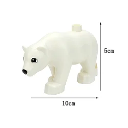 Bulk Large Animal Building Blocks Set - Farm & Zoo Creatures Toys (Polar bear)