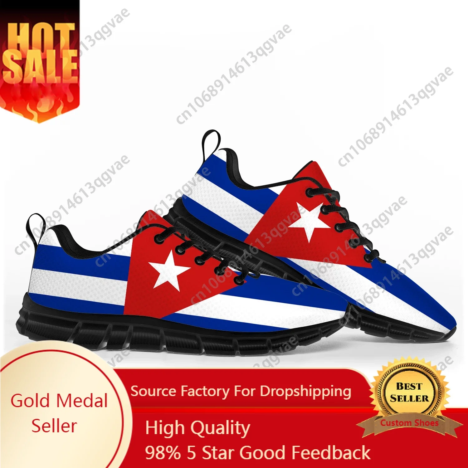 

Cuban Flag Sports Shoes Mens Womens Teenager Kids Children Sneakers Cuba Casual Custom High Quality Couple Shoes