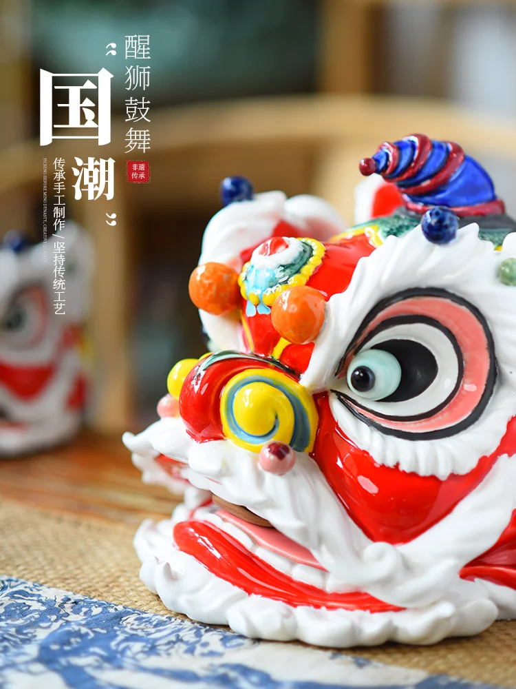 

Ceramic Lion Decoration Chinese Living Room Decoration Home Ornament