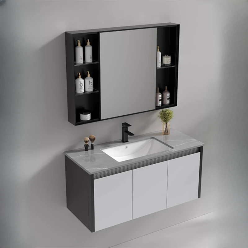

Зеркало для раковины, полка для шкафа для ванной комнаты, недорогой черный шкаф для ванной комнаты, туалет, вместительная мобильная мебель для ванной CC