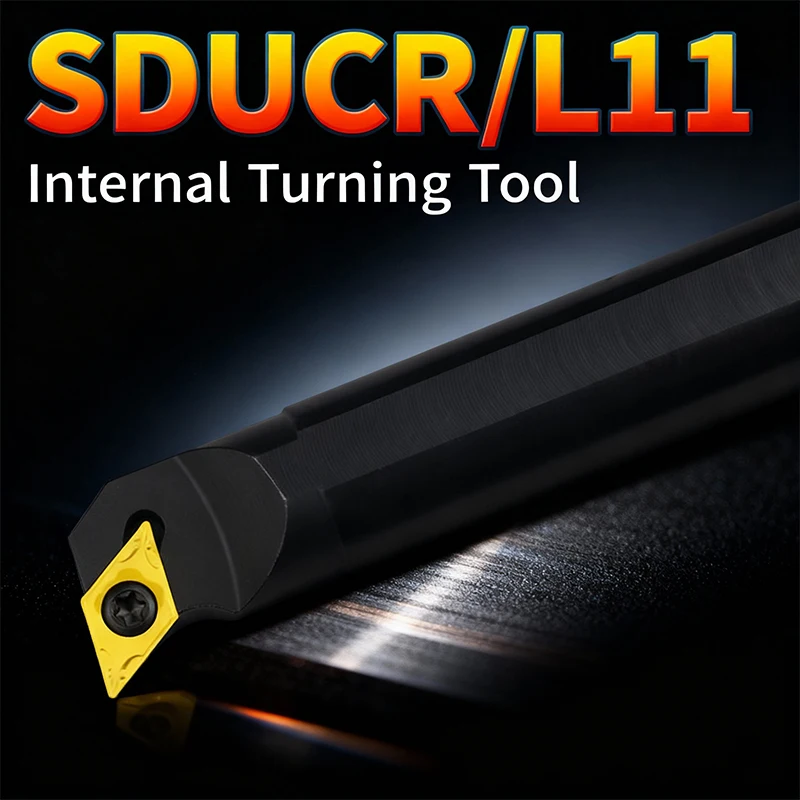 1 pc S16Q-SDUCR/L11/S20R-SDUCR11/S25S-SDUCR11/S32T-SDUCR11 내부 공구 홀더 DCMT11T304 인서트 조합 스테인레스 스틸