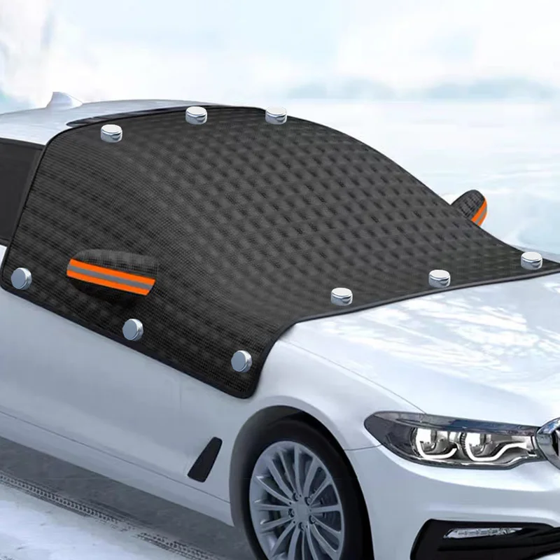 BlackCarFrontWindshieldCoverSunShadeSnowCarCoverSunshield