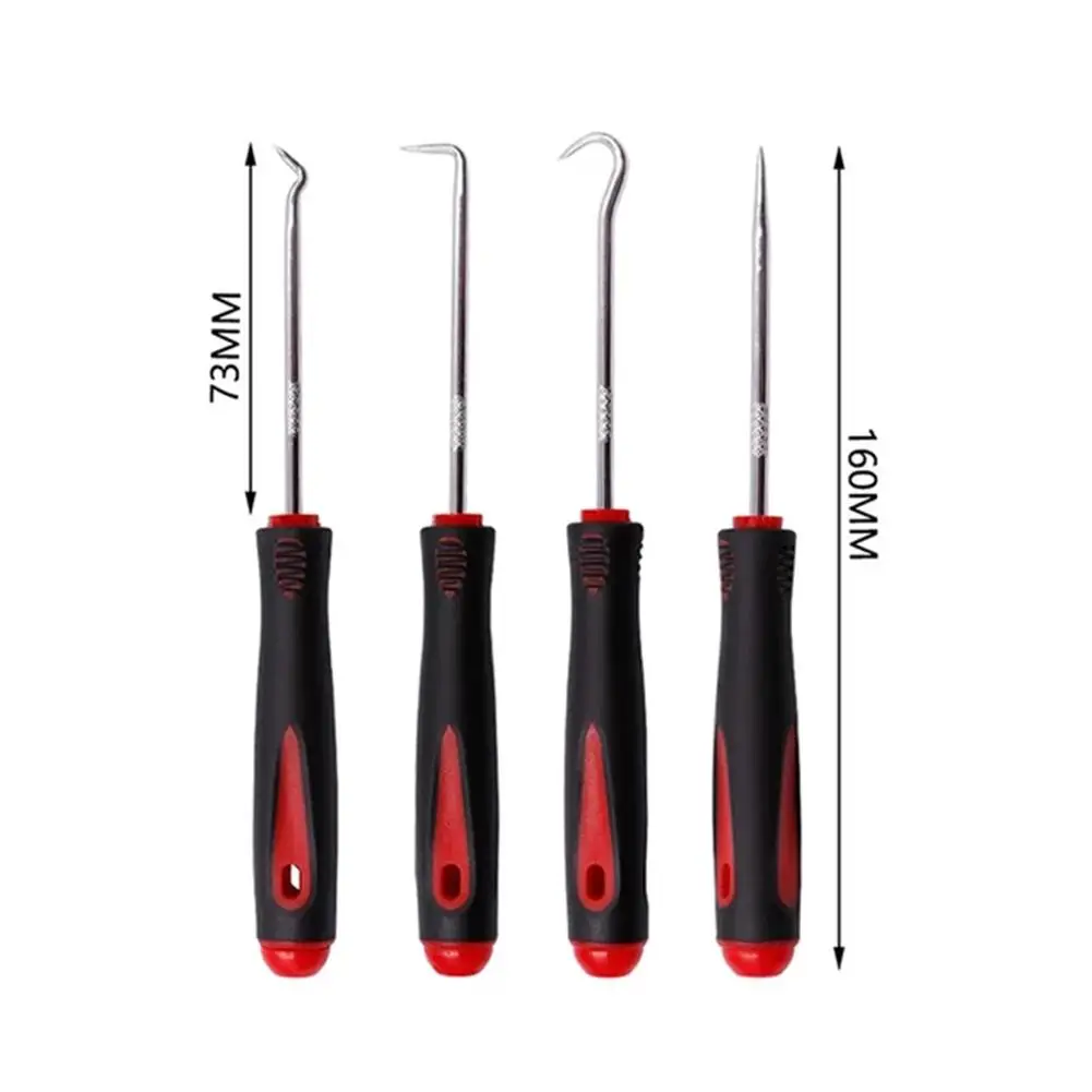 Oil Seal Screwdrivers Pick And Hook Set Sealing Repair Tools Seal Remover 4Pcs 16cm Car Auto Vehicle Oil Seal Screwdrivers Set O Seal Gasket Puller Remover Pick Hooks Tools Sealing Repair Tools
