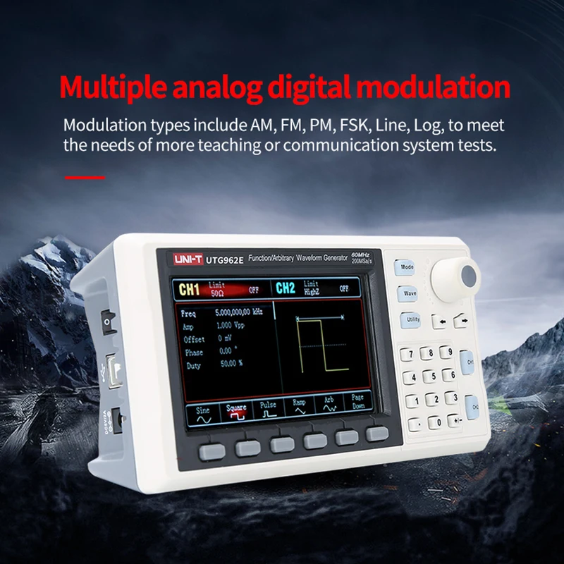 UNI-T UTG932E UTG962E, 200 MS/s, 14 Ʈ, 60Mhz