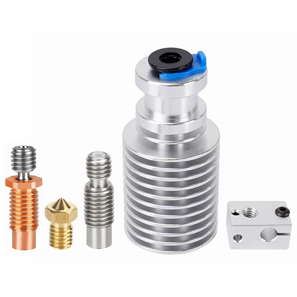 

5-piece seE3D V6Hotend with Bimetal Heatbreak for V6 Throat Hotend Remote Short Direct Heat Sink 1.75MM for 3D Printer Extruder