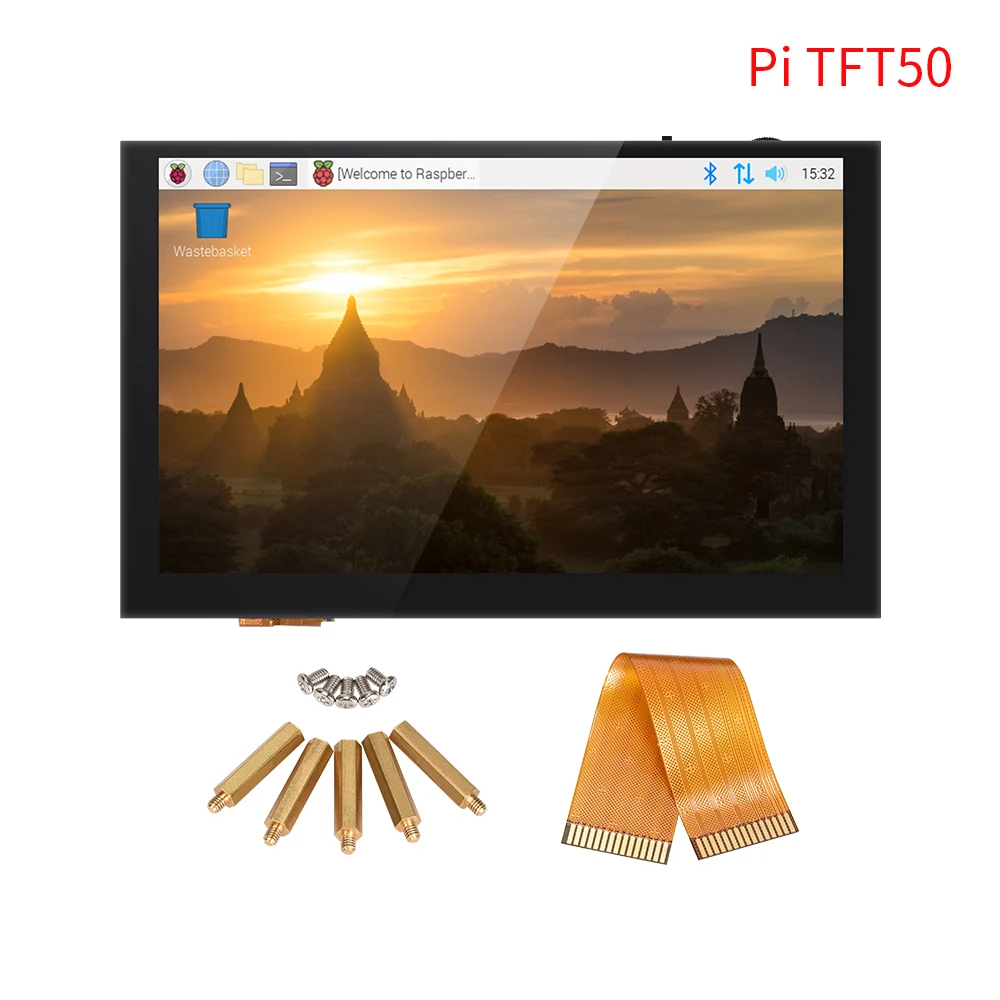 Bigtreetech-visor Lcd Octoprint para Impressora 3d Pitft50 Tela de Toque V2.0 Dsi Raspberry pi 3b Mais 2b Btt Octopus - Imagem 6