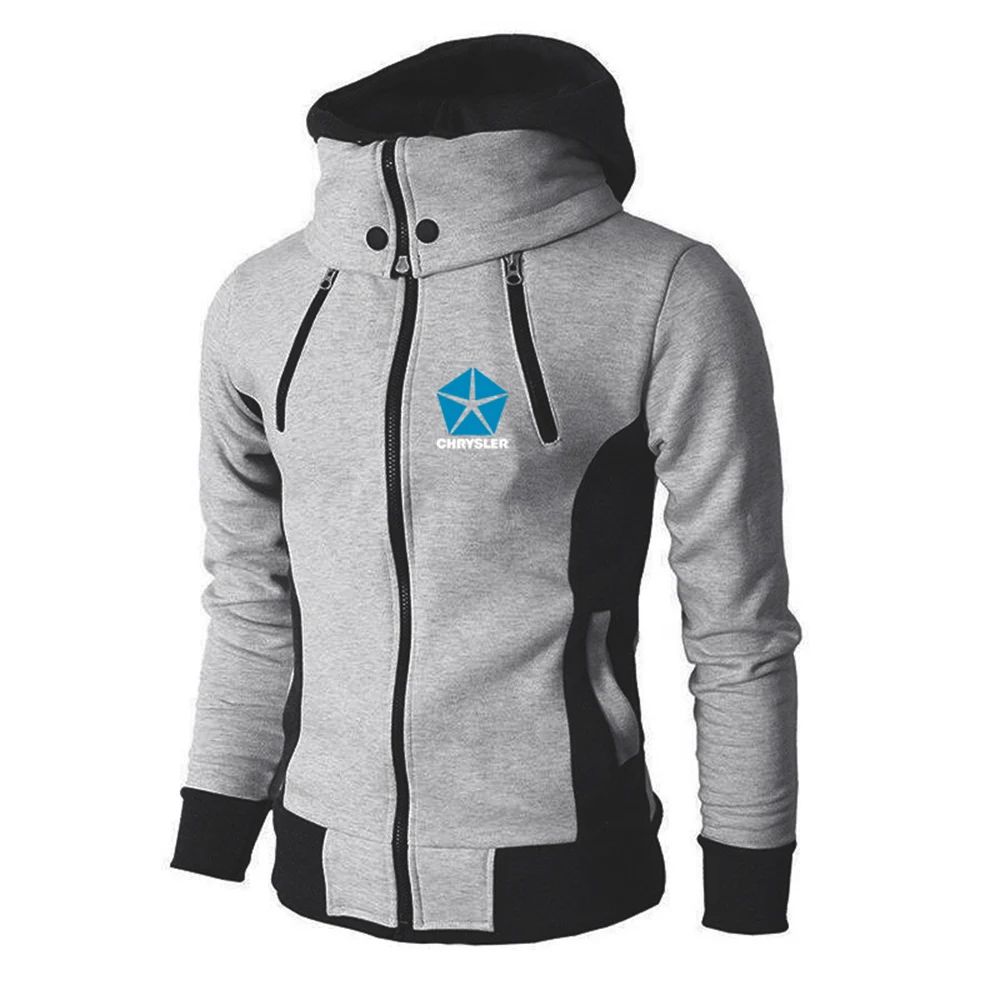 Chrysler 2023 Autumn and Winter New Style Men's Zipper Hoodie High-quality Causal Comfortable Breathable Sports Sweater top