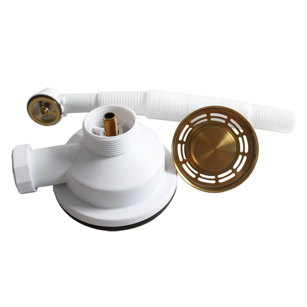 주방 싱크대 XK267C036용 Talea 금도금 배수구 스트레이너 114MM