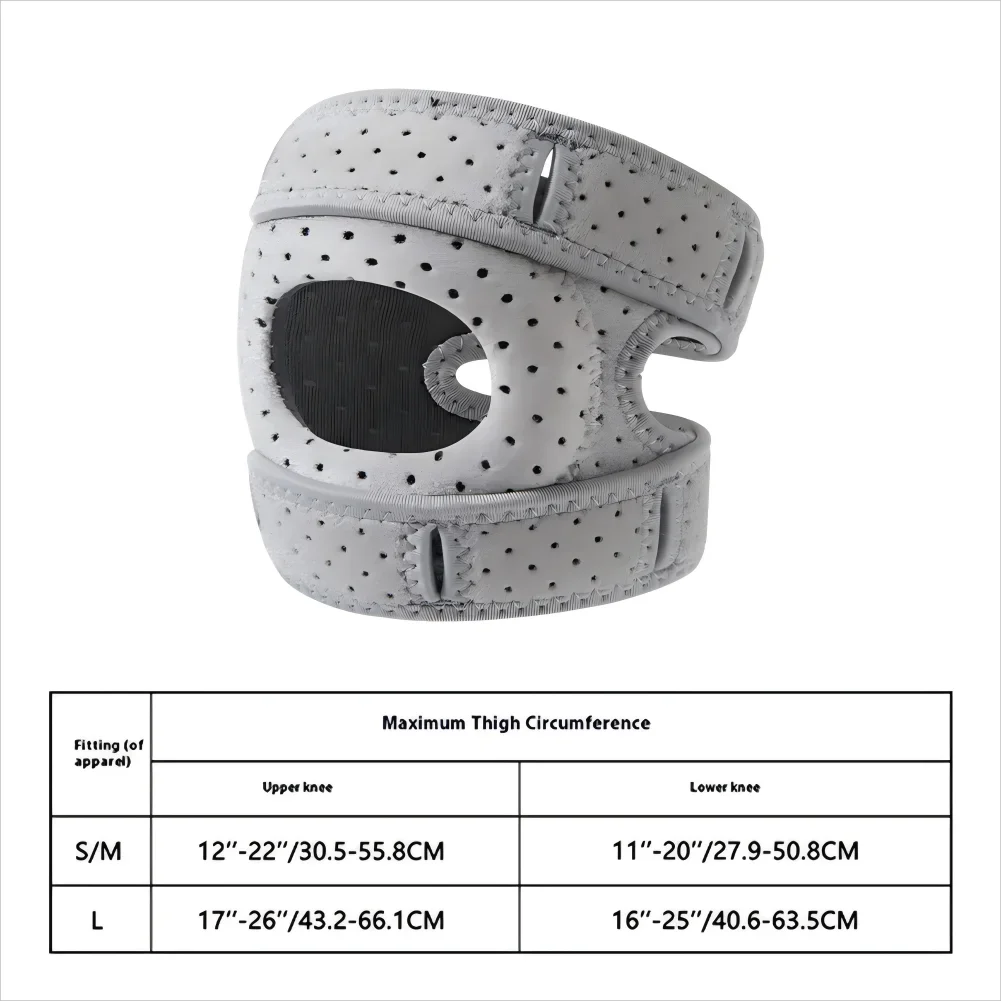 1Pcs outdoorPatella Protector Patella Knee Brace Adjustable Soft Patella Protect Band Damping Comfortable Sports Knee Brace