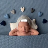 Newborn Photography Props Wool Felt Love Heart Photography Props Accessories  Baby Studio 2