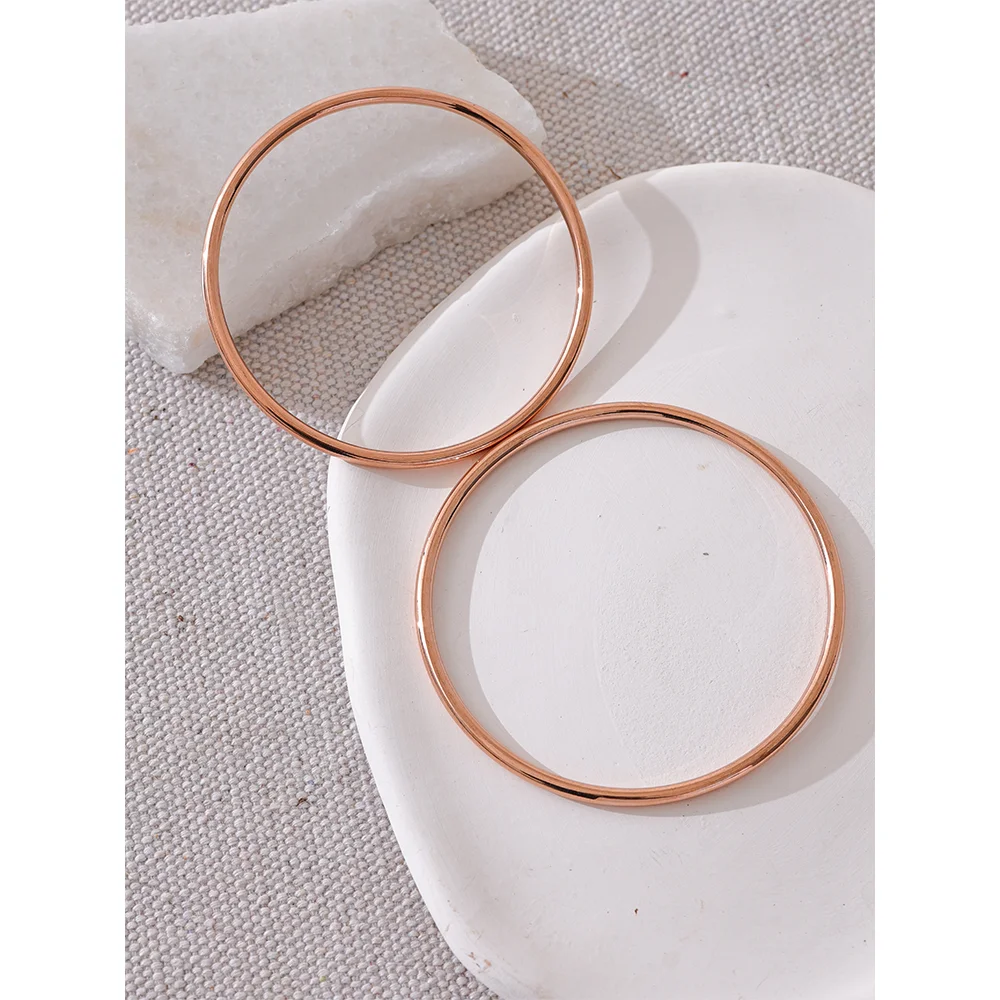 Yhpup Stainless Steel Round Bracelet Bangle Waterproof