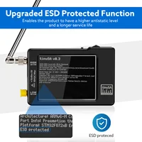Upgraded Hand held tiny Spectrum analyzer TinySA 2.8" display 100kHz to 960MHz with ESD proteced Version V0.3.1_E 2