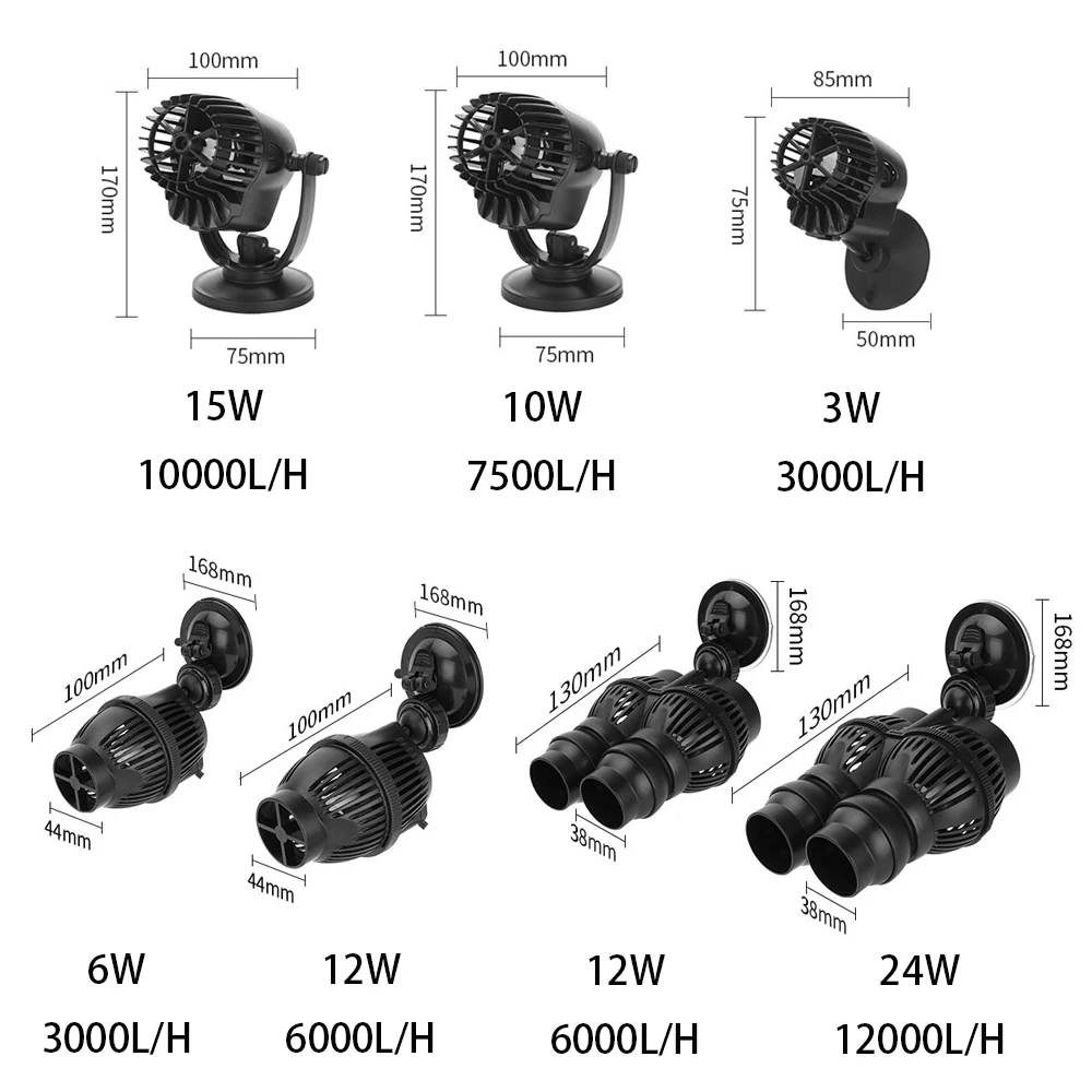 

Wave Maker Wavemaker Water Pump for Aquarium Fish Tank Submersible Aerobic Pump Water Circulation Pump Flow Pump Surf Pump 220V