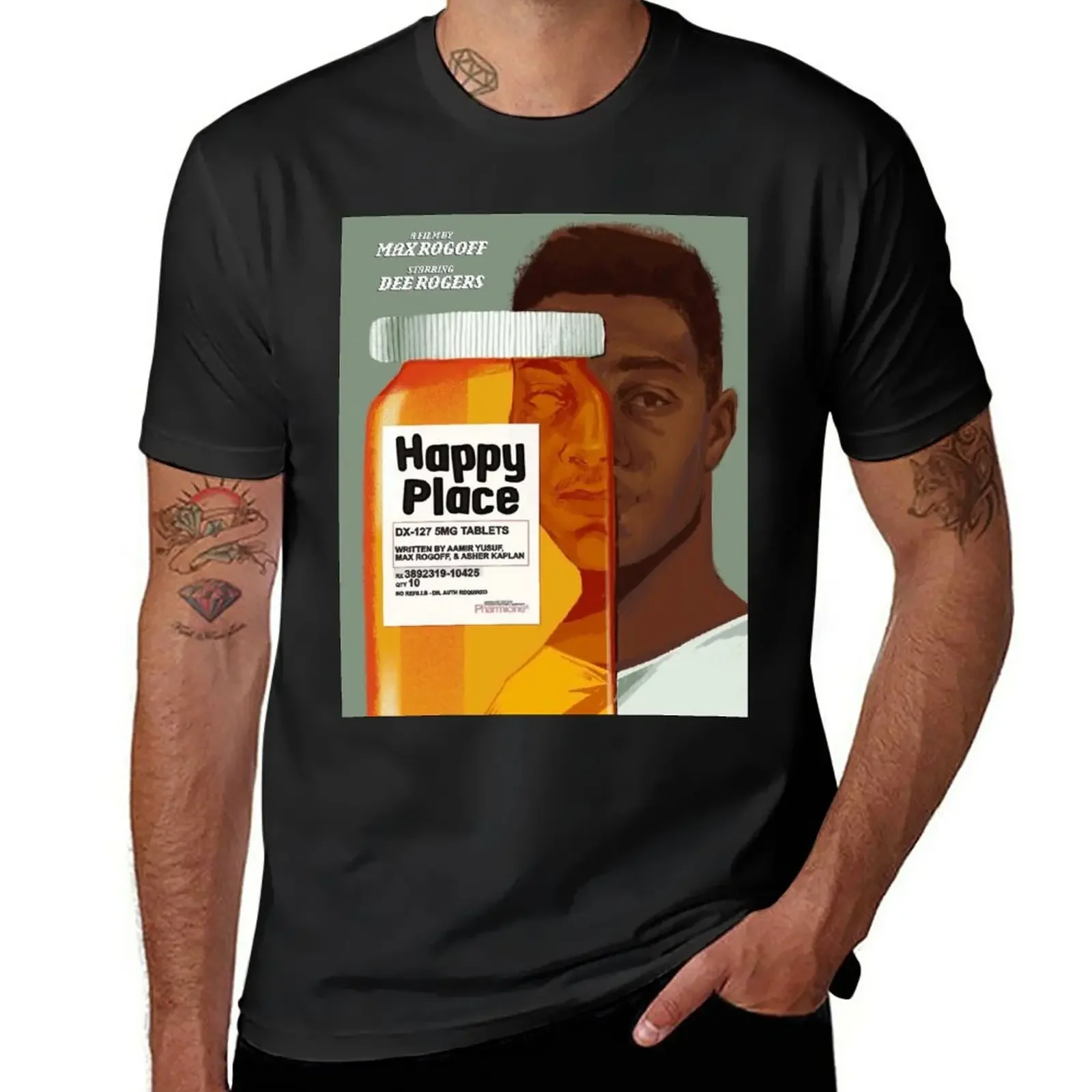 

Happy Place T-Shirt vintage quick-drying customs design your own men clothing