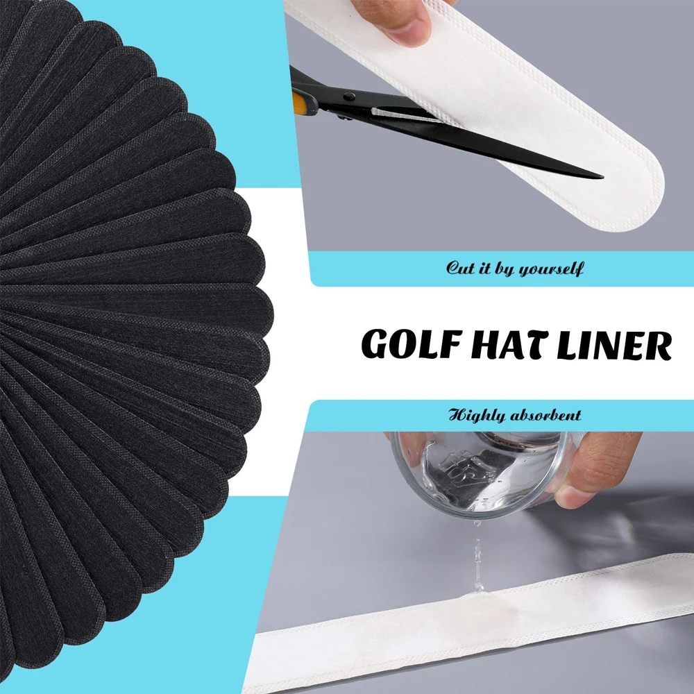 20pcs no sweat hat liner Caps Sweatband Hat Bender Hat Stretcher