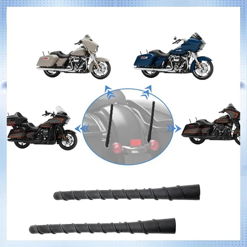 N61R-오토바이 안테나 - FM/AM 수신용 Davidson Trike Touring Glide Ultra용 2팩 7인치 안테나