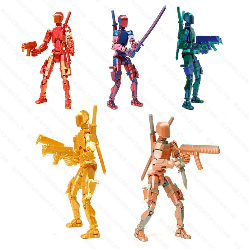 

3D Printed Action Figure Titan 13 Action Figure Articulate Movable Dummy Doll DIY Assembly Toy For Stop Motion Animation Dummy