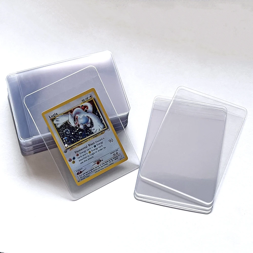 Porte-cartes semi-rigide, protecteur de cartes à collectionner, compatible  avec MTG, YGO, pocommuniste de cartes de sport de football, protection  supérieure, 50ct - AliExpress