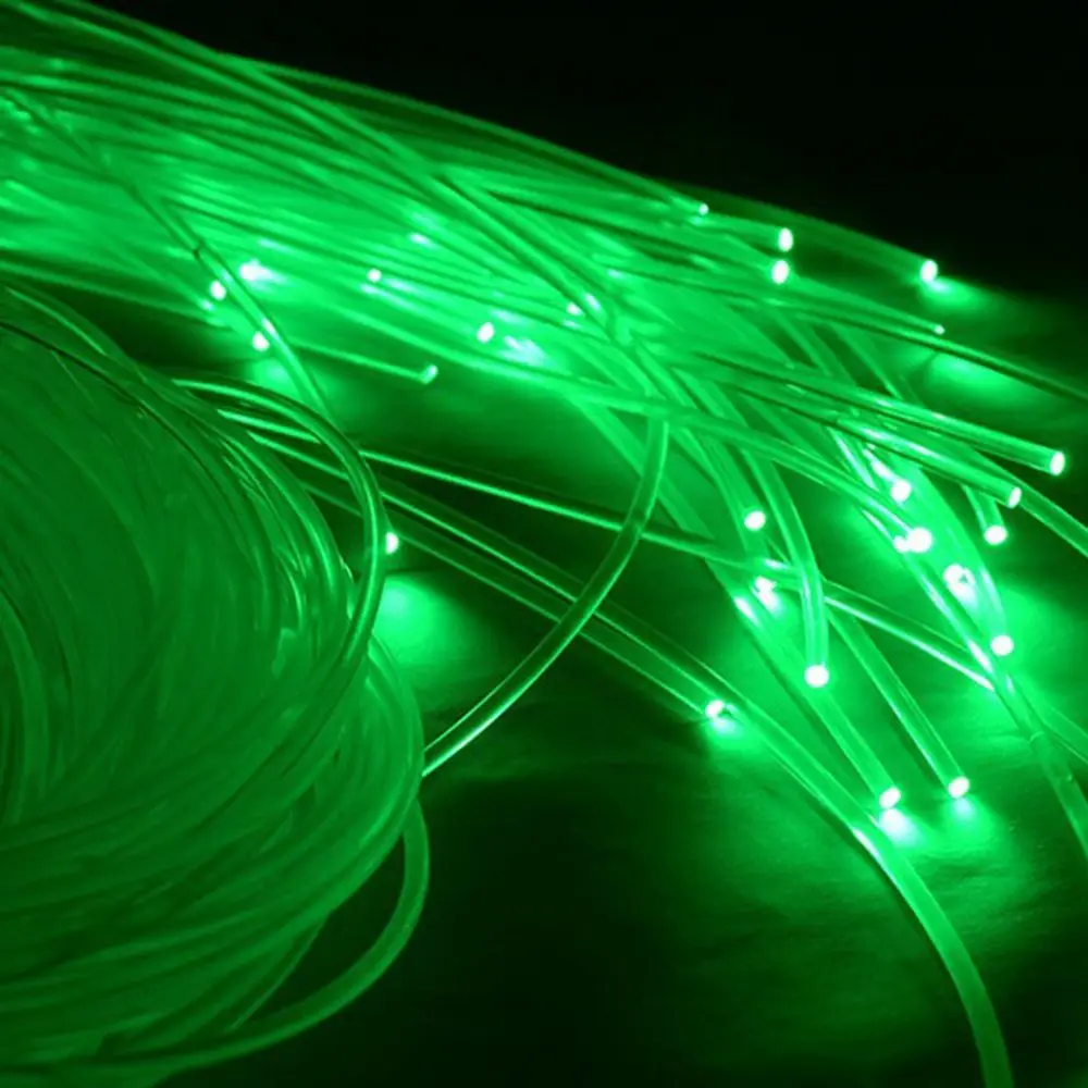 50mx0.75mm/1.0mm PMMA Plastic Fiber Optic Cable End Glow Led Light Clear DIY For LED Light Engine Sky Effect Party Decorative fiber optic cable