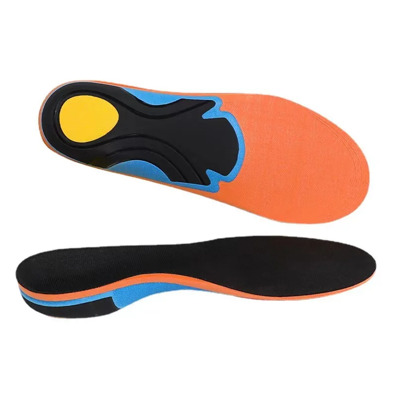 Arch support sports insoles correct flat feet arch collapse XO-leg shock absorption men and women sweat basketball insoles