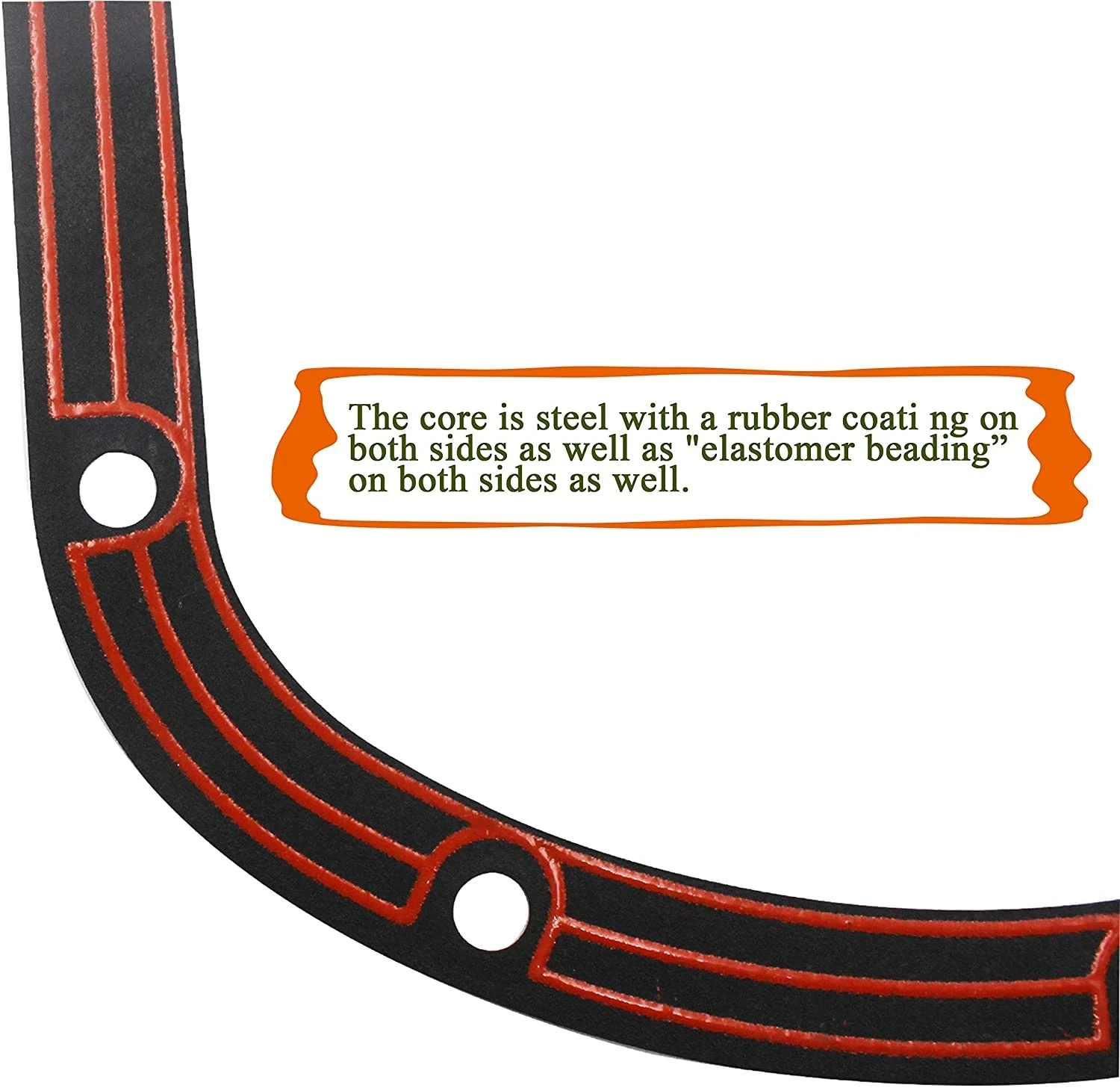 D030 Dana 30 Differential Cover Gasket Rubber Coated Steel Core Dana 30 Axle Jeep Wrangler TJ JK KJ Cherokee