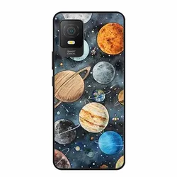 Cool Animal Black Silicone Soft Back Cover Case - Lion, Wolf, Tiger, Cat Design for TCL 403 (B06.CH.95)