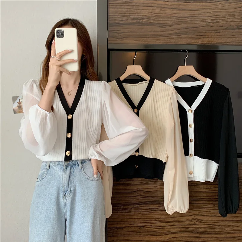 Women Autumn Knitted Sweater Cardigan