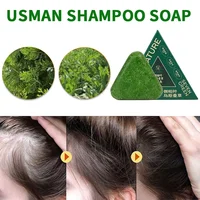 Arborvitae Leaf Shampoo Soap Strongly Fight Dandruff Strengthen Hair Root Effective Oil Control Prevent Hair Loss Solid Shampoo - Image 3