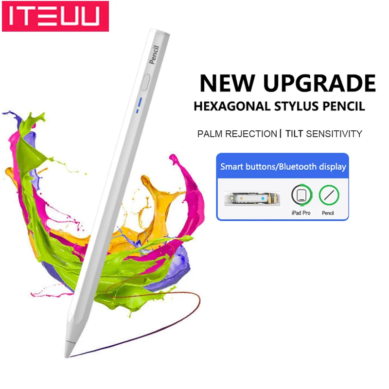 Tablet Bluetooth para Apple iPad, Stylus de Capacidade Ativa